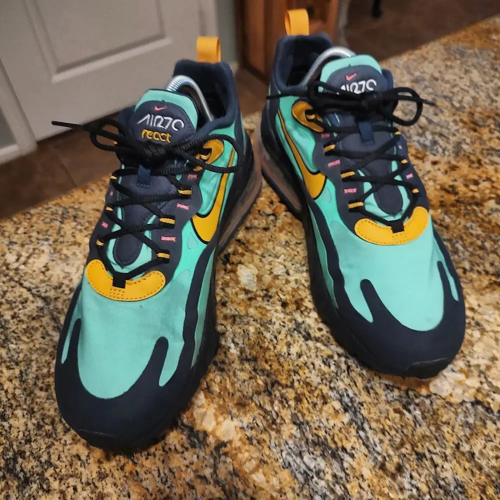 Nike Air Max 270 React Sneakers Size 8.5 ID AO4971-300